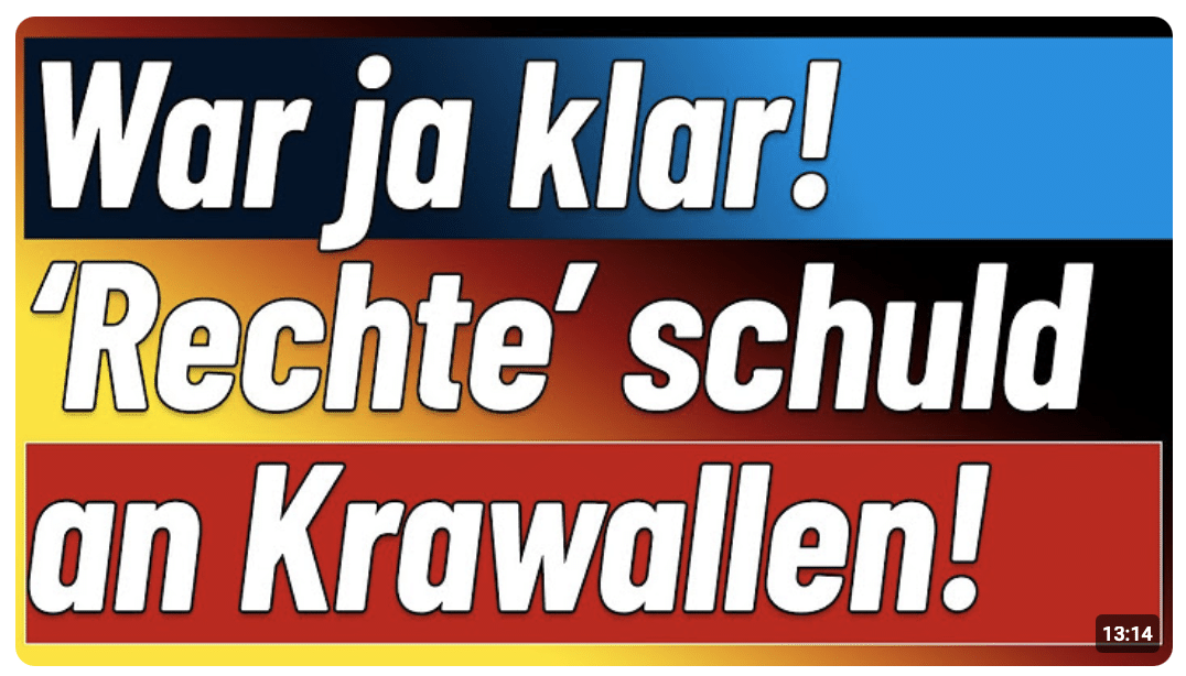 Deutsche Presse dreht voll auf! ‚rechte‘ schuld an Raubzügen in Frankreich!