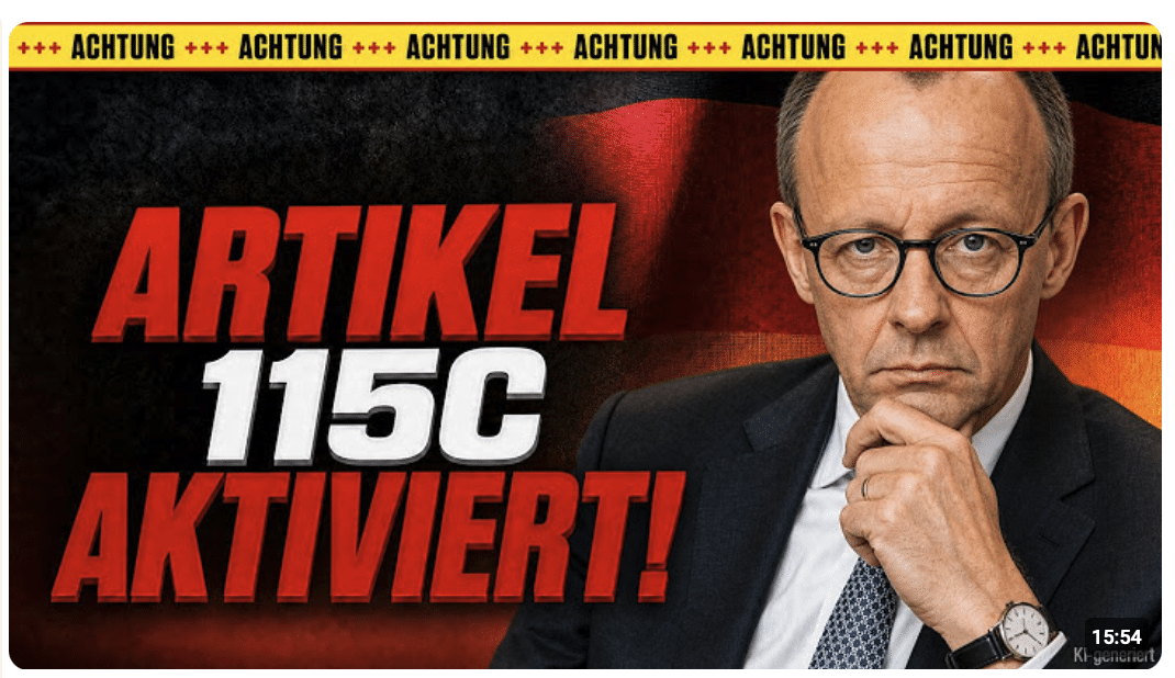 Artikel 115c aktiviert: Jetzt hebeln sie das Grundgesetz aus.