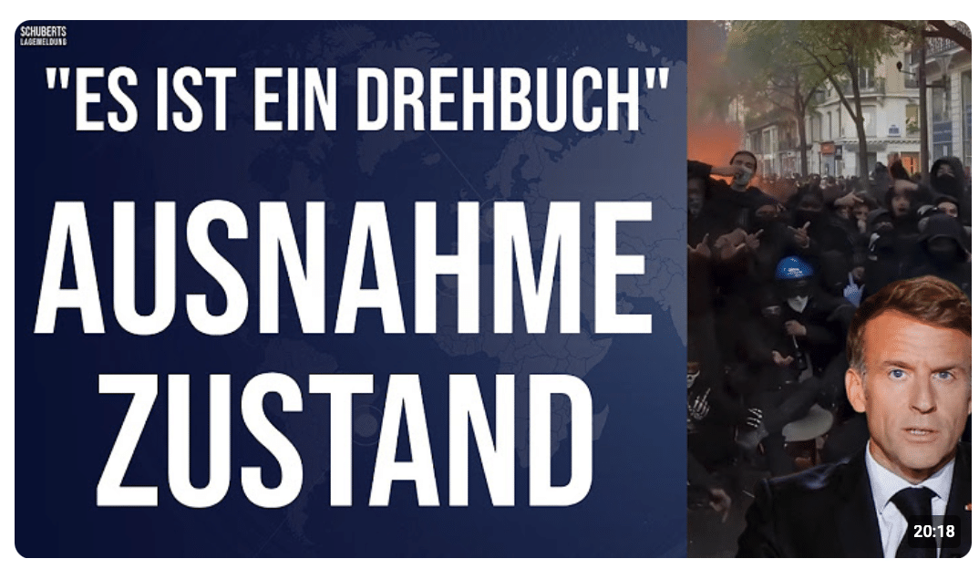 Eilt „Unruhen sind gewollt“ Schwerer Vorwurf gegen Macron Brisante Interna  Fällt auch Rom?