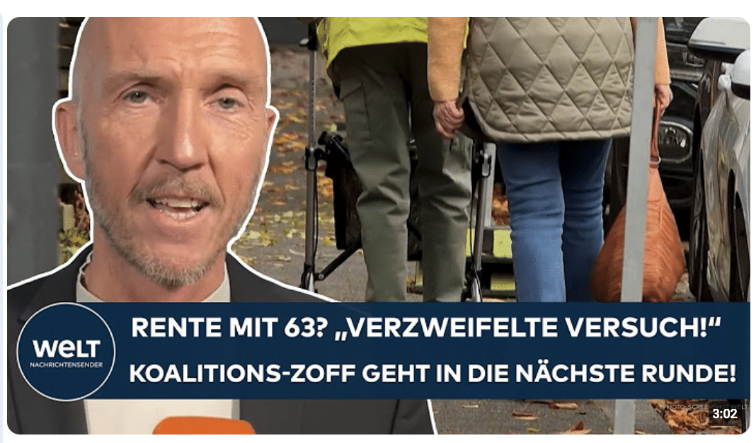 DEUTSCHLAND: „Verzweifelter Versuch“ – Rente mit 63? Koalitions-Zoff geht in die nächste Runde!
