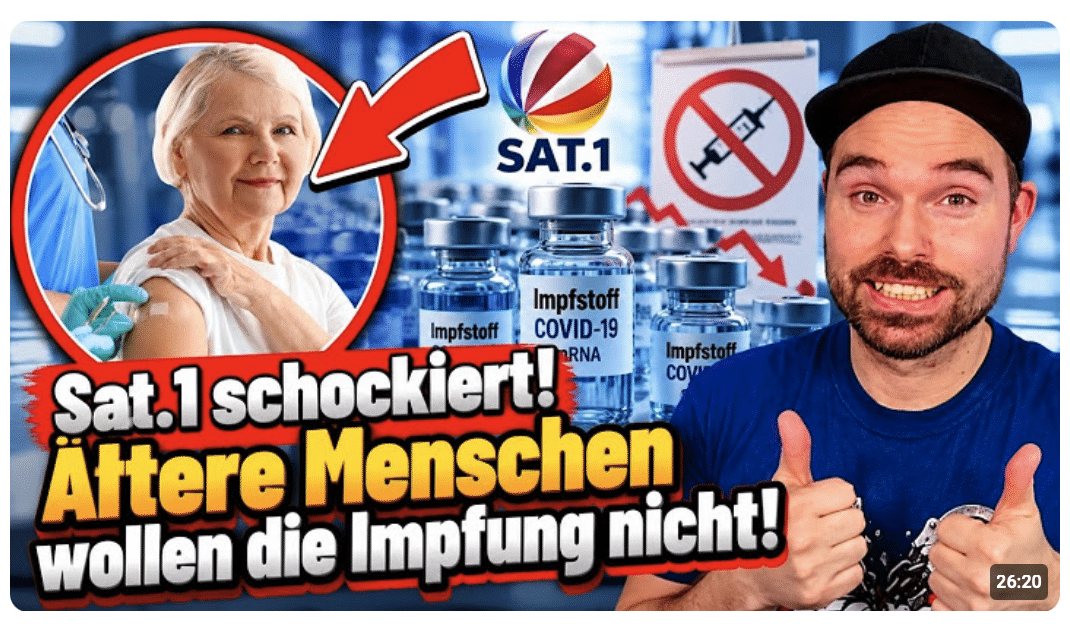 Sat.1 schockiert! Ältere Menschen wollen die Impfung nicht!