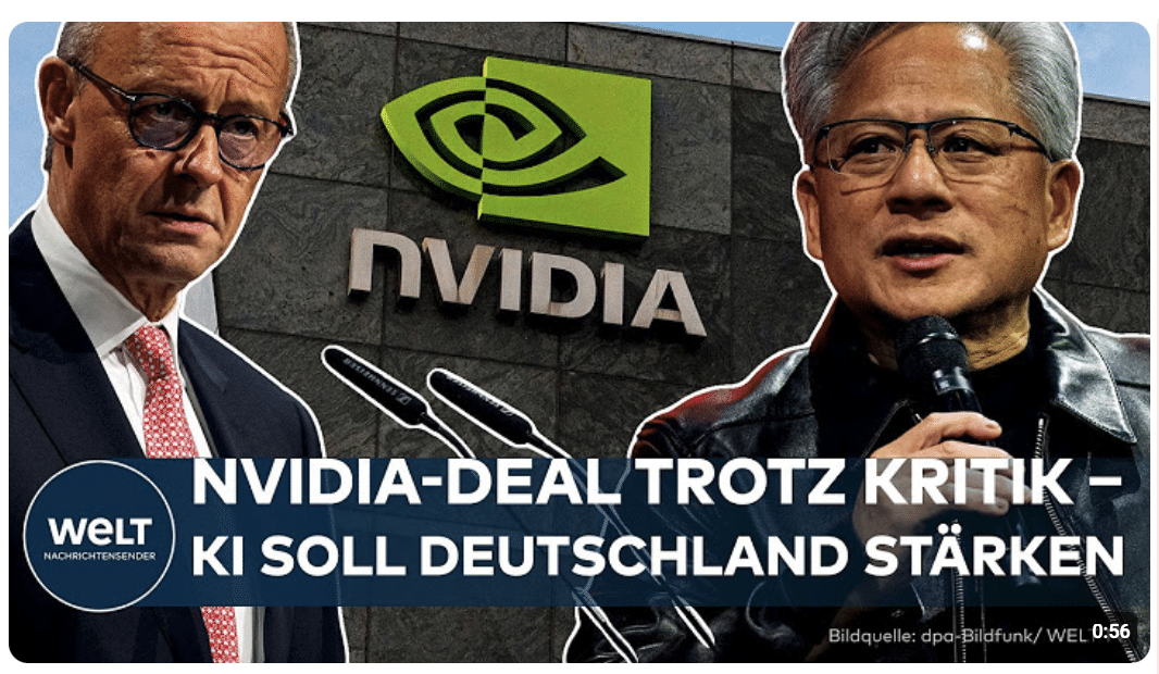 NVIDIA: Deutschland plant KI-Offensive – nach Kritik von Nvidia-Chef Huang kommt der große Deal!