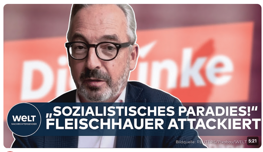 MEINUNG: „SOZIALISTISCHES PARADIES!“ Fleischhauer rechnet mit Rot-Rot-Grün in Berlin ab