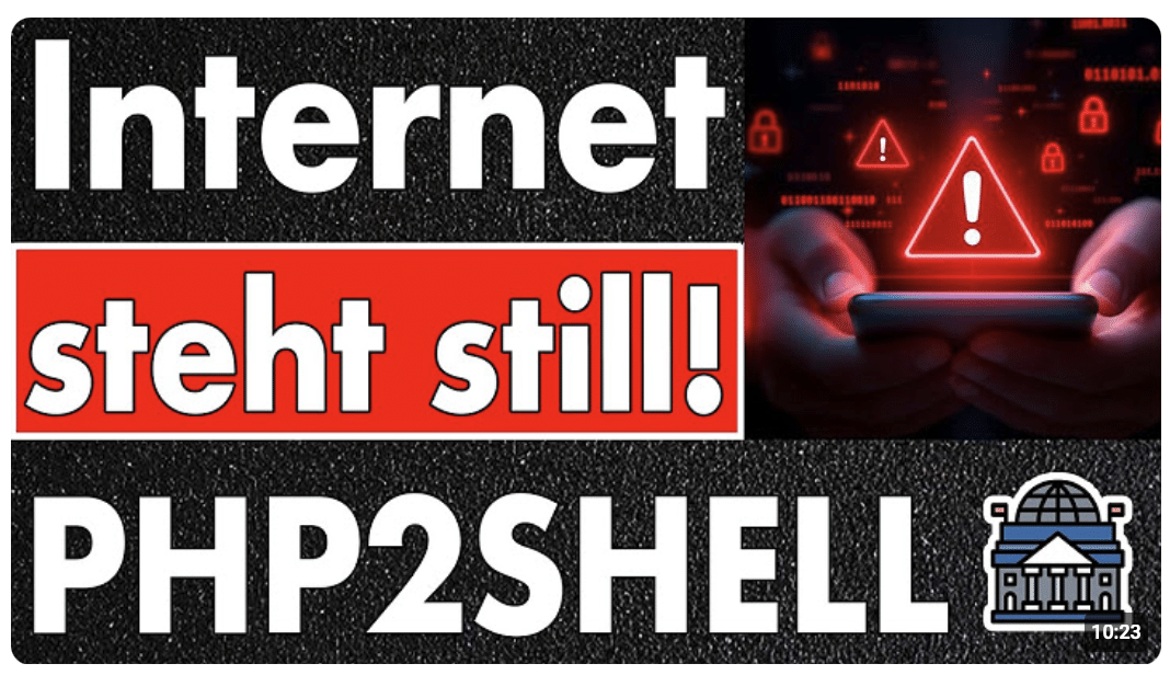 Internet steht still! Warum gerade halb das Internet offline ist – PHP2SHELL-Lücke erklärt