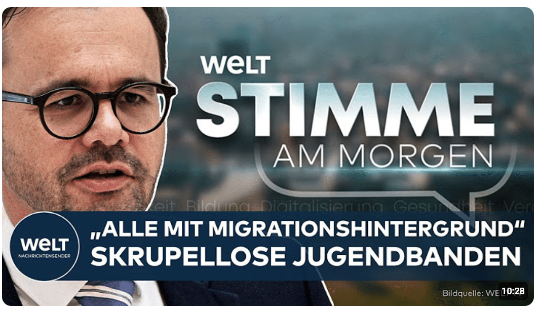 STIMME AM MORGEN: „Alle Täter haben Migrationshintergrund“ – Zahl der Jugendbanden im Land wächst