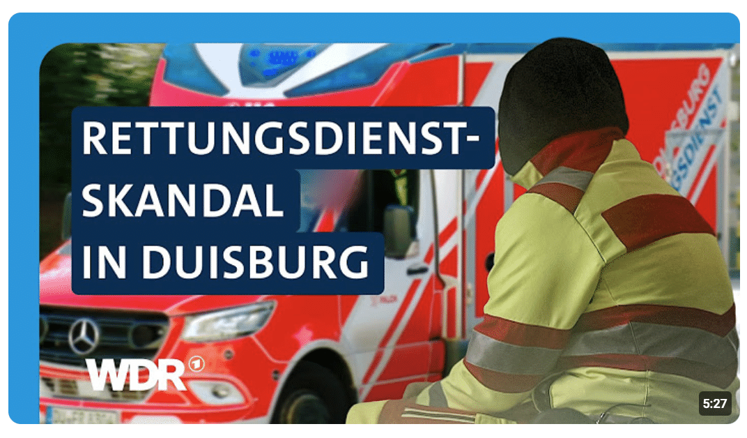 Nach Skandal: Welche Konsequenzen zieht der Rettungsdienstbetreiber Falck? | Westpol | WDR