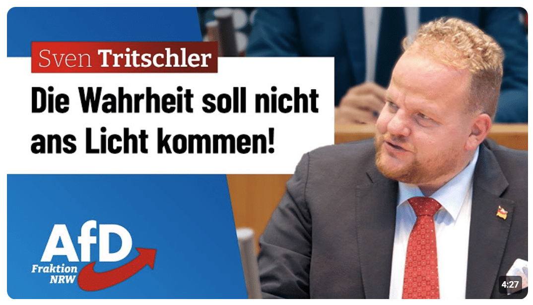 Es soll nicht an die Öffentlichkeit! – Sven Tritschler (AfD)