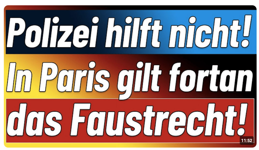 Selbstschutz vor Polizeischutz. Bürger wehren sich selbst gegen Plünderkids!