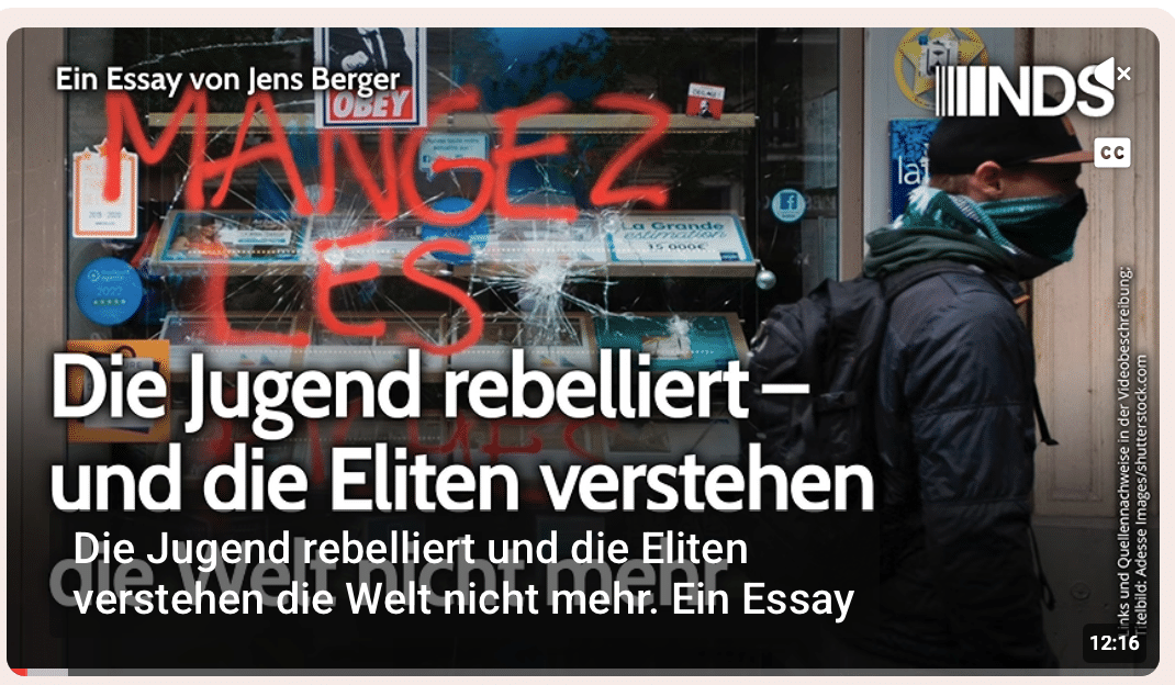 Die Jugend rebelliert – und die Eliten verstehen die Welt nicht mehr | Jens Berger | NDS-Podcast