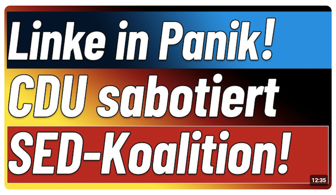 Hysterie bei Berliner LINKEn! CDU lädt ein und RG trabt an! Zudem: Tabaksteuer ein Minusgeschäft!