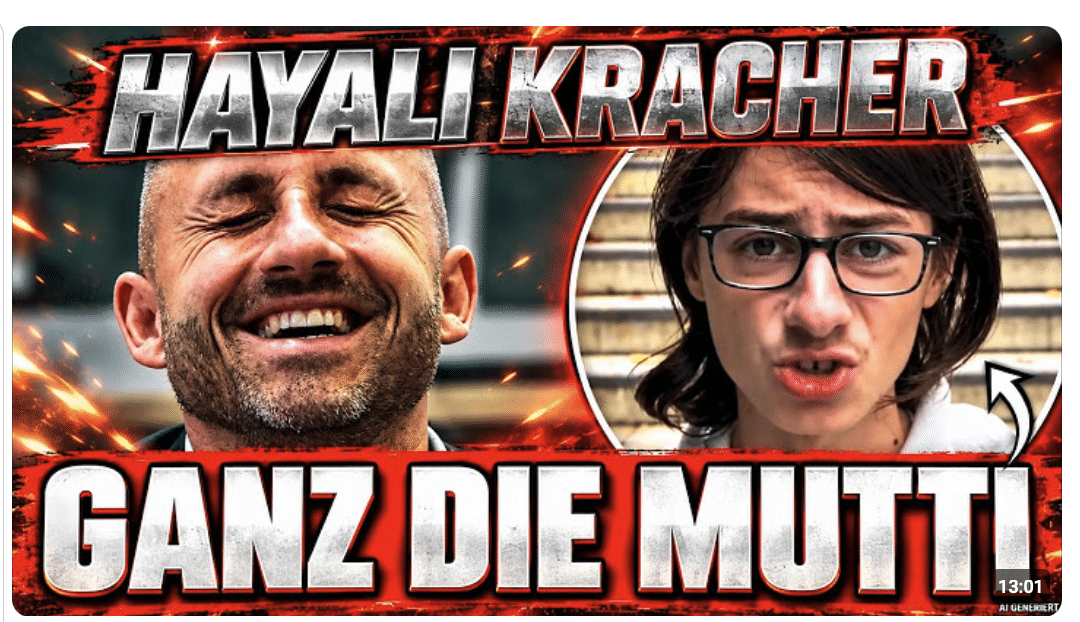 JETZT SCHICKT HAYALI IHREN SOHN INS RENNEN  AFD KANN NICHT MEHR VOR LACHEN