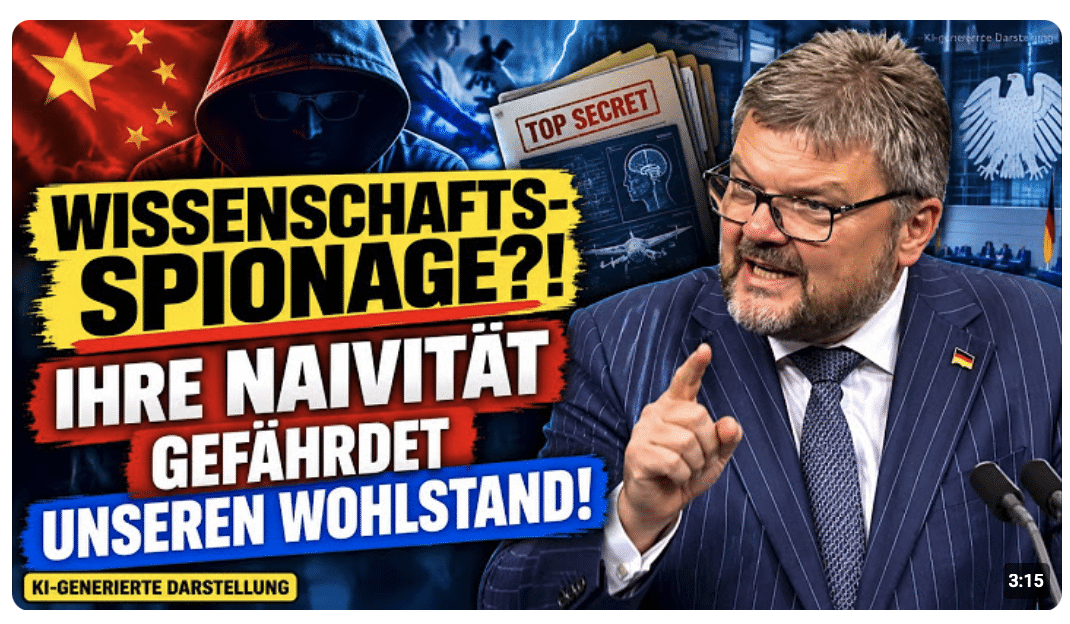 Wissenschaftsspionage: Unser Wohlstand in Gefahr?! Michael Kaufmann (AfD) warnt im Bundestag