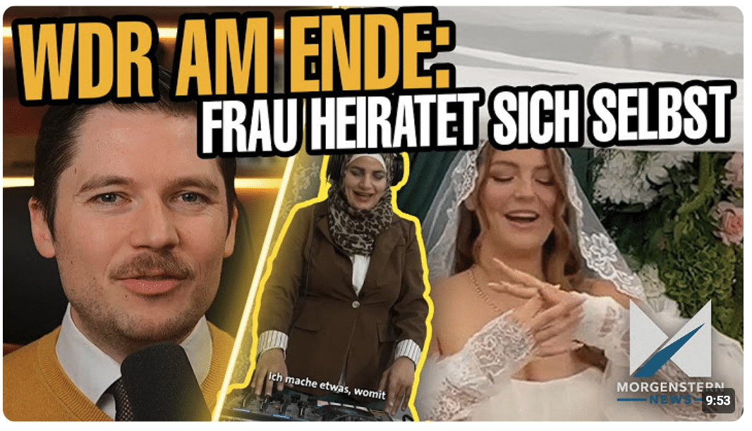 WDR Berichterstattung am Ende! Braut heiratet sich selbst! Syrische DJ Frau spricht kein Deutsch wdr