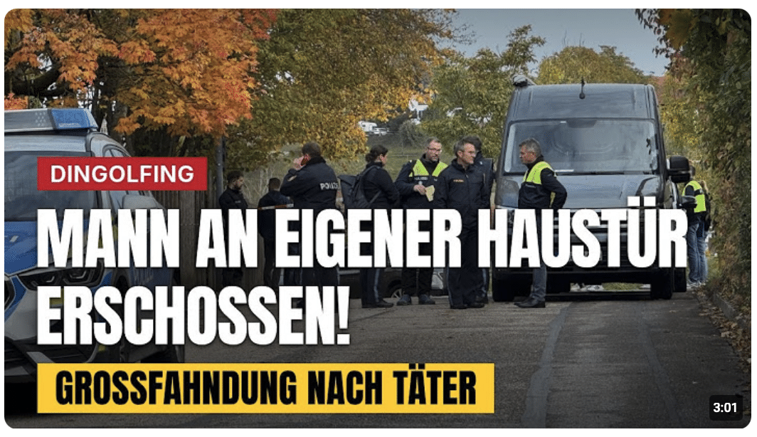 Mann an eigener Haustür erschossen: Polizei sucht nach unbekanntem Täter in Dingolfing