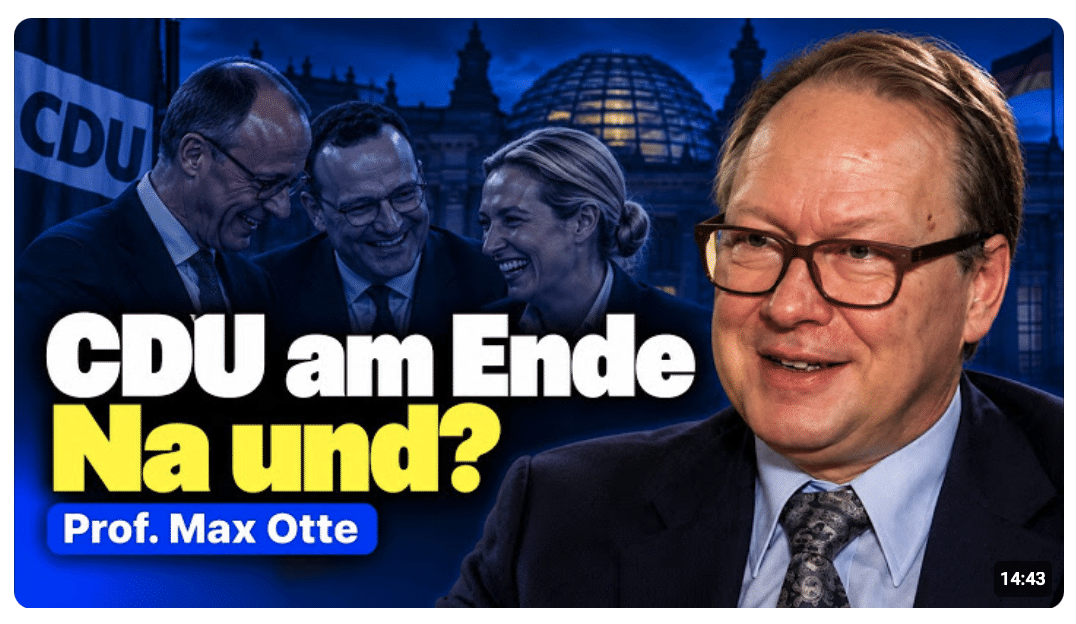 Das Ende der CDU | Prof. Otte freut sich