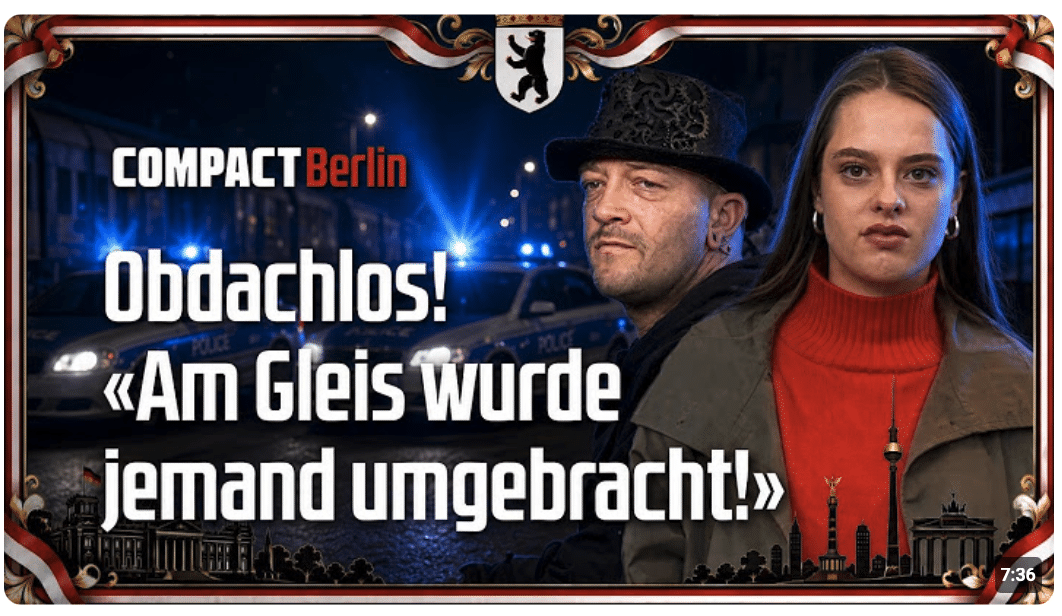 Obdachlos! «Am Gleis wurde jemand umgebracht!»