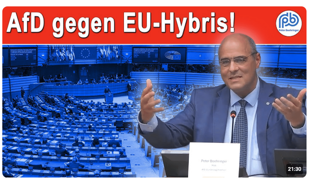 „EU im Größenwahn – AfD sagt STOPP“ | Boehringer in Brüssel