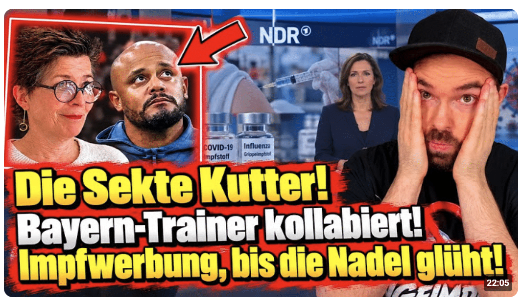 Die Sekte Kutter! | Bayern-Trainer kollabiert! | Impfwerbung, bis die Nadel glüht!