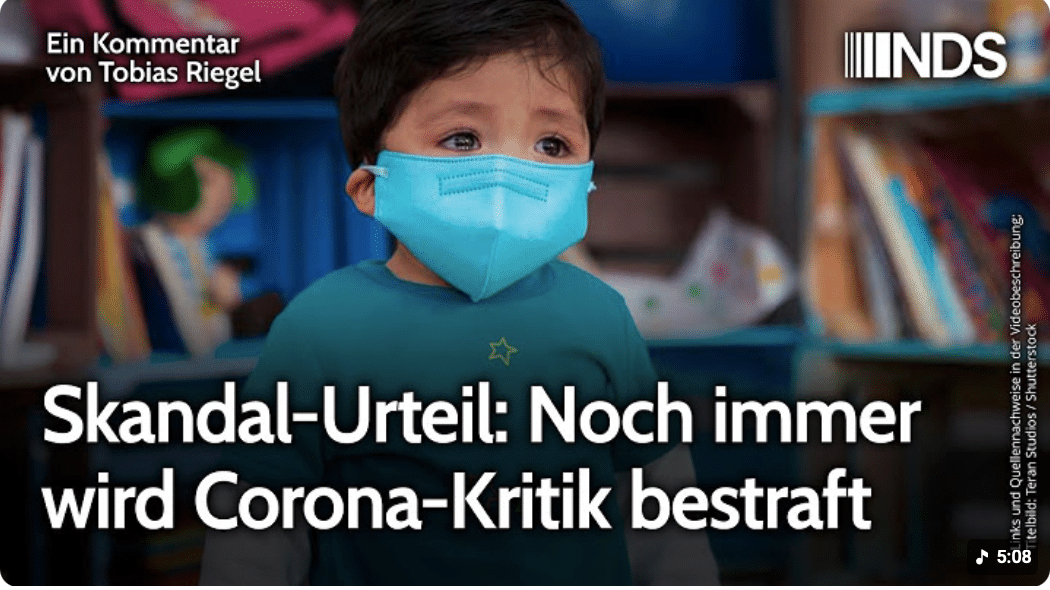 Skandal-Urteil: Noch immer wird Corona-Kritik bestraft | Tobias Riegel | NDS-Podcast