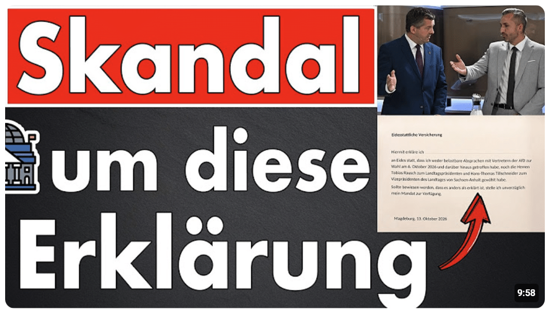 CDU-Skandal!!! Sven Schulze & die geheime Wahl: Dieses Dokument geht zu weit!