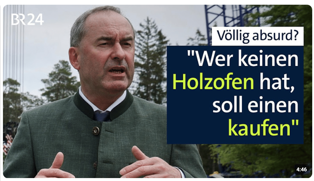 Aiwanger will mehr Holzöfen: „Völlig absurd“? | BR24