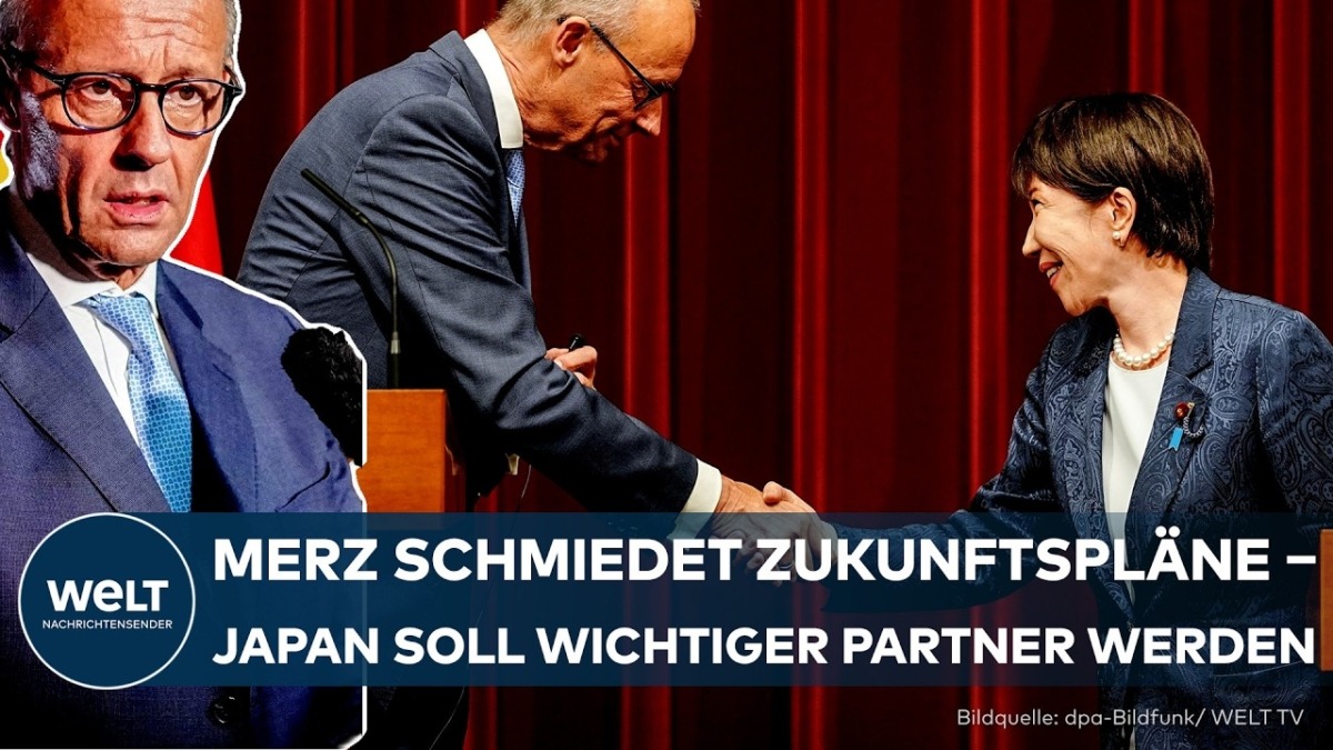 MERZ IN JAPAN: Kanzler schmiedet Zukunftspläne – bahnt sich ein neuer Rüstungsdeal mit Tokio an? | WELT Nachrichtensender